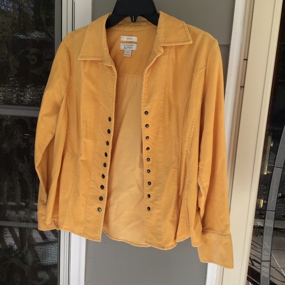 Christopher & Banks Jackets & Coats Christopher Banks Mustard